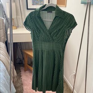 Vintage Wet Seal Green Mini Shirt Dress